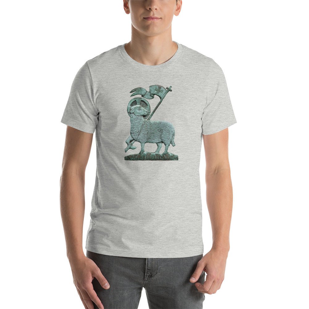 Agnus Dei (Lamb of God) Metalwork T-Shirt - Catholicamtees