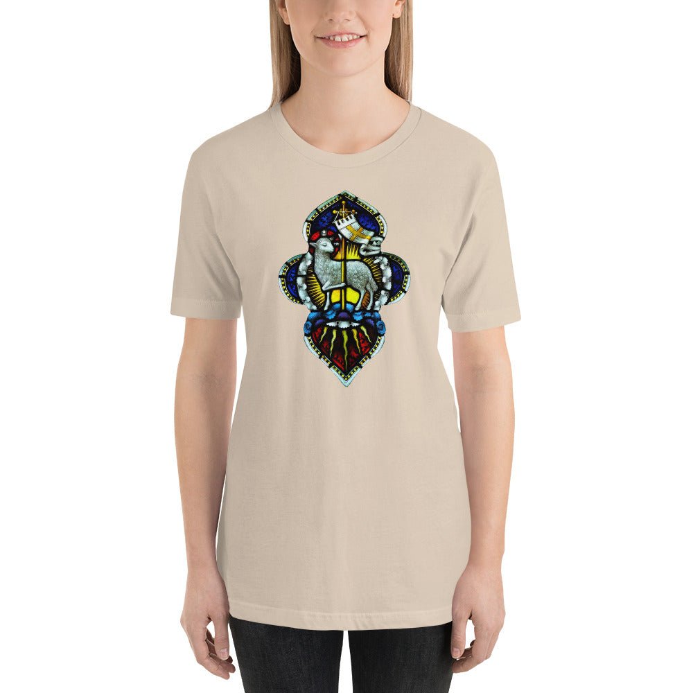 Agnus Dei Stained Glass T-Shirt - Catholicamtees