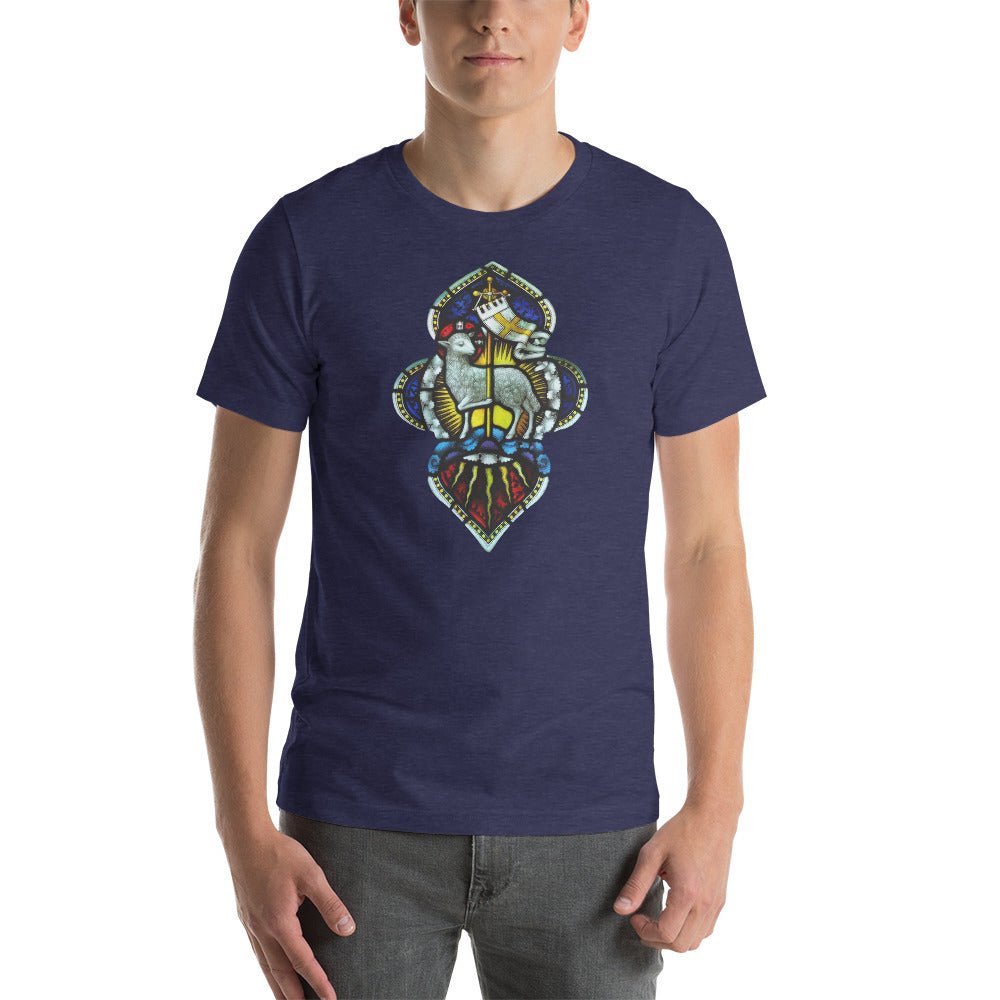 Agnus Dei Stained Glass T-Shirt - Catholicamtees