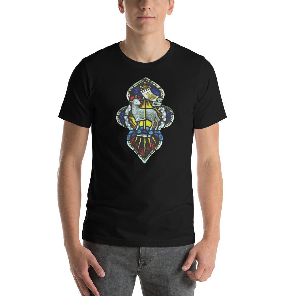 Agnus Dei Stained Glass T-Shirt - Catholicamtees