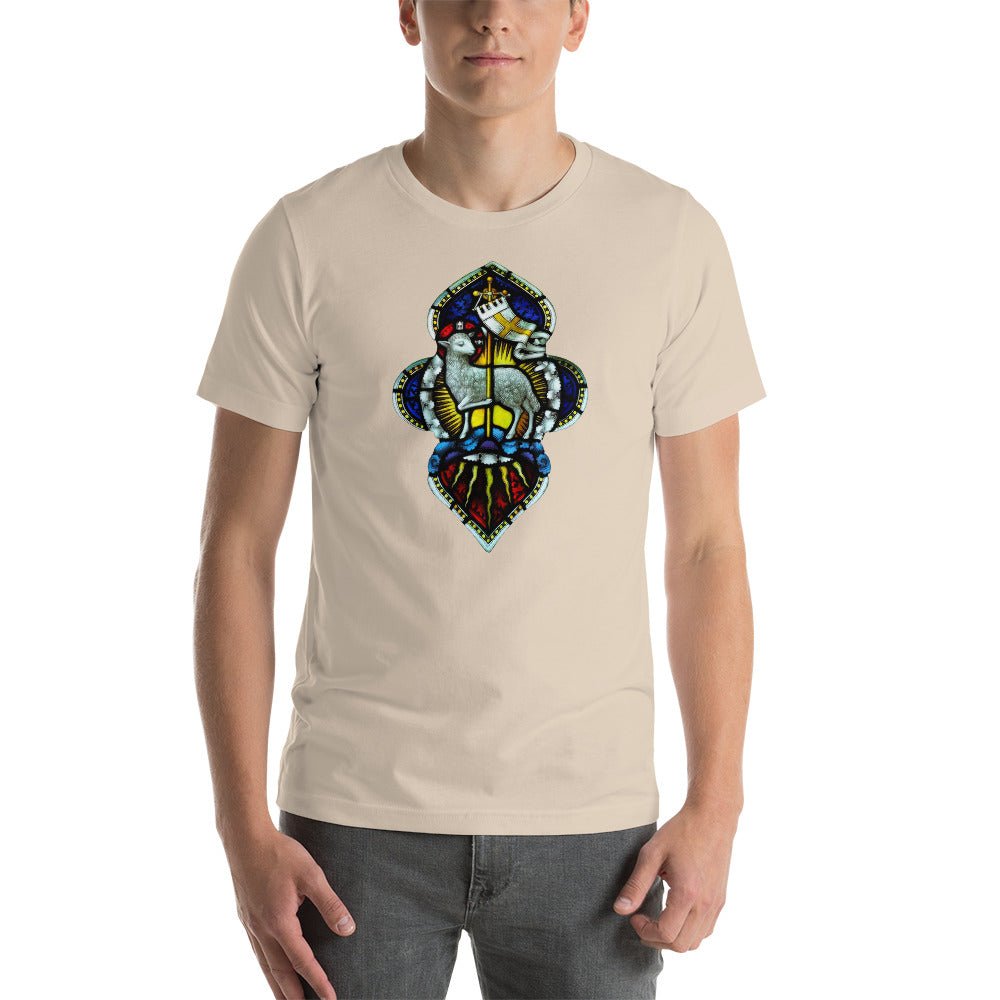 Agnus Dei Stained Glass T-Shirt - Catholicamtees