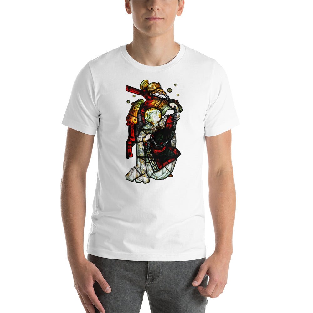 Angel with Censer Stained Glass T-Shirt - Catholicamtees