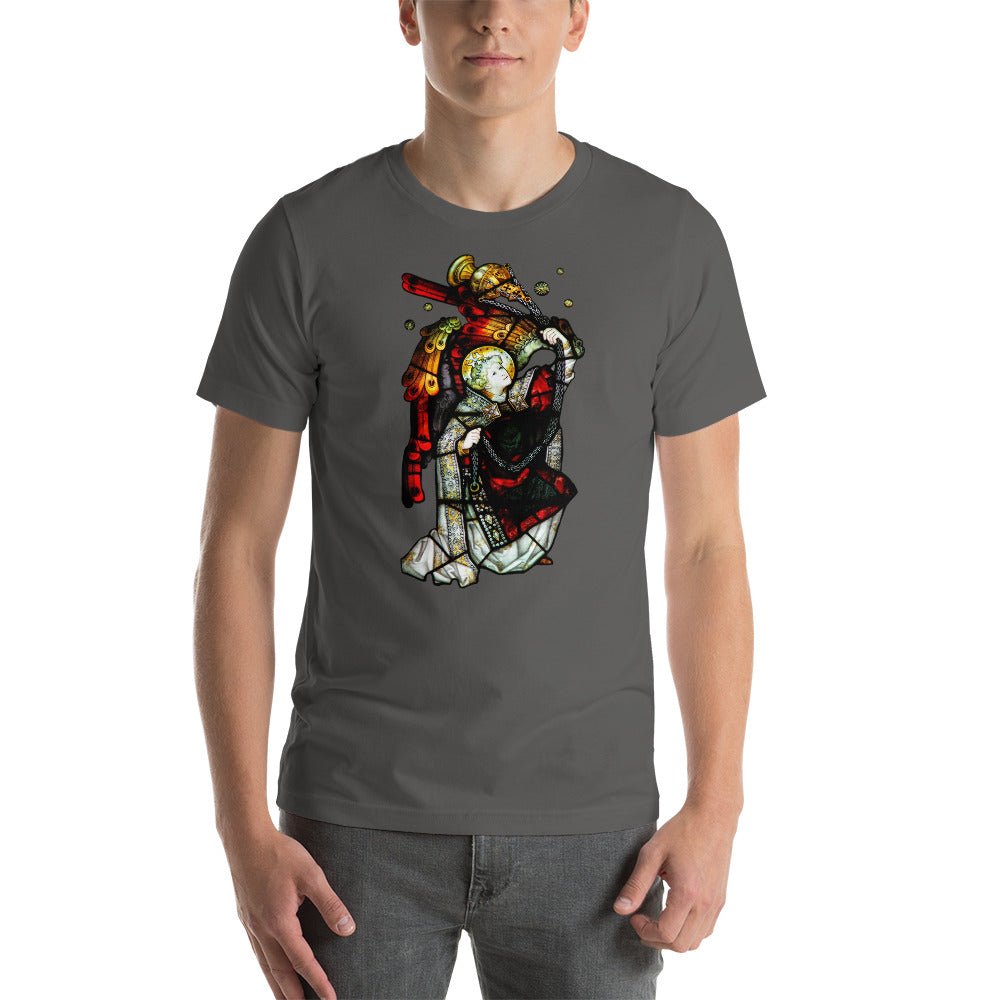 Angel with Censer Stained Glass T-Shirt - Catholicamtees