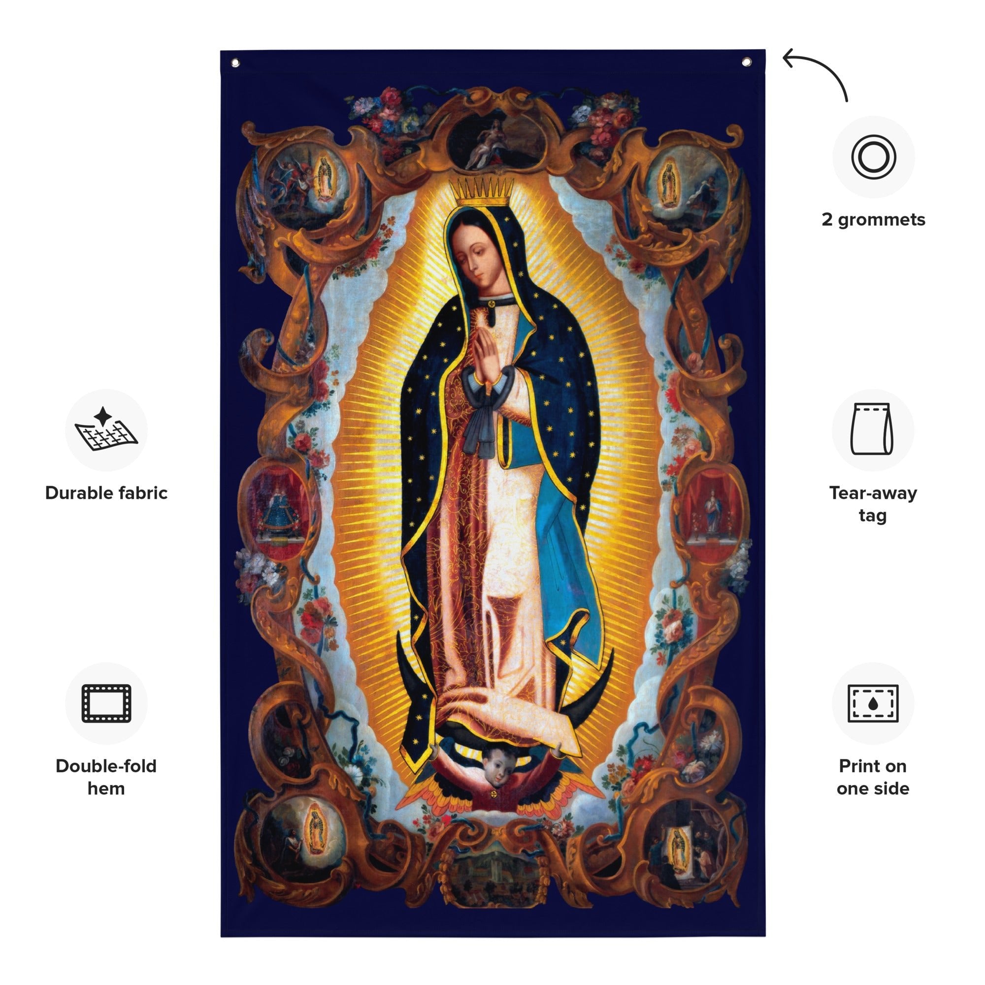 Bandera de Nuestra Señora de Guadalupe - Our Lady of Guadalupe Flag - Catholicamtees