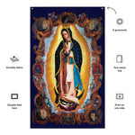 Load image into Gallery viewer, Bandera de Nuestra Señora de Guadalupe - Our Lady of Guadalupe Flag - Catholicamtees
