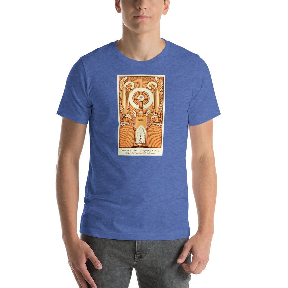 Blessed Sacrament of the Altar Art Deco "Dilexit Nos" T-Shirt - Catholicamtees