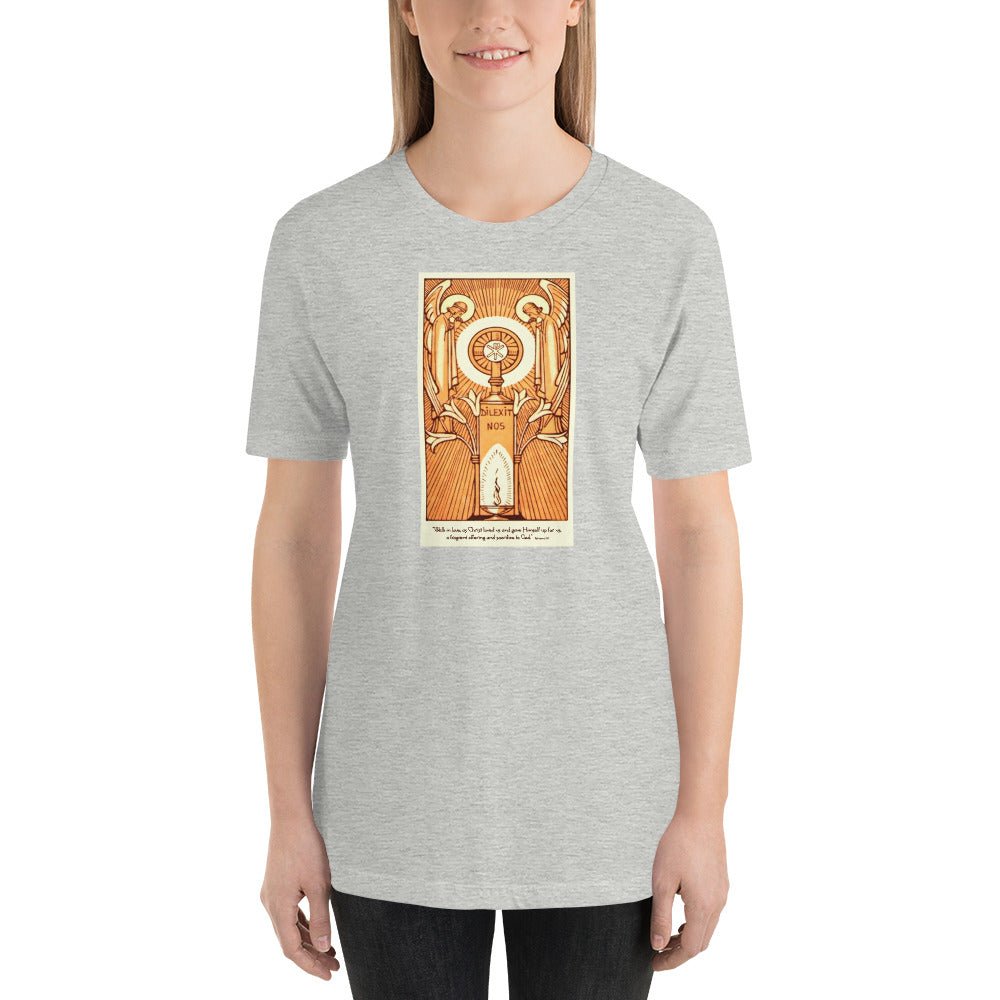 Blessed Sacrament of the Altar Art Deco "Dilexit Nos" T-Shirt - Catholicamtees