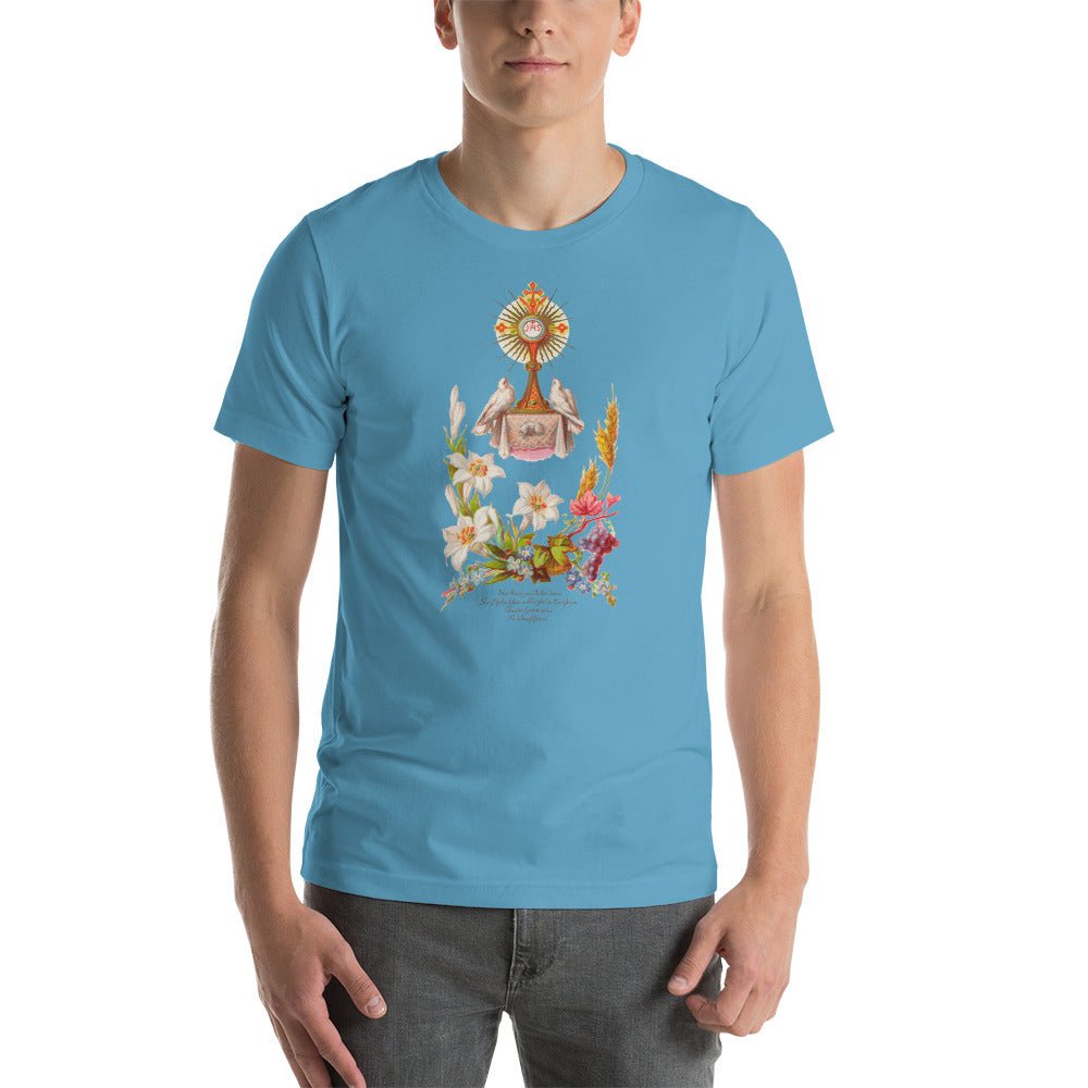 Blessed Sacrament of the Altar: "O True Bread" T-Shirt - Catholicamtees