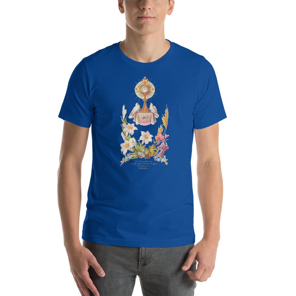 Blessed Sacrament of the Altar: "O True Bread" T-Shirt - Catholicamtees