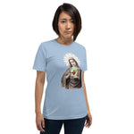 Load image into Gallery viewer, Blessed Virgin Mary Antique Lace Holy Card Soft and Lightweight Unisex T-Shirt - Catholicamtees
