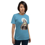 Load image into Gallery viewer, Blessed Virgin Mary Antique Lace Holy Card Soft and Lightweight Unisex T-Shirt - Catholicamtees
