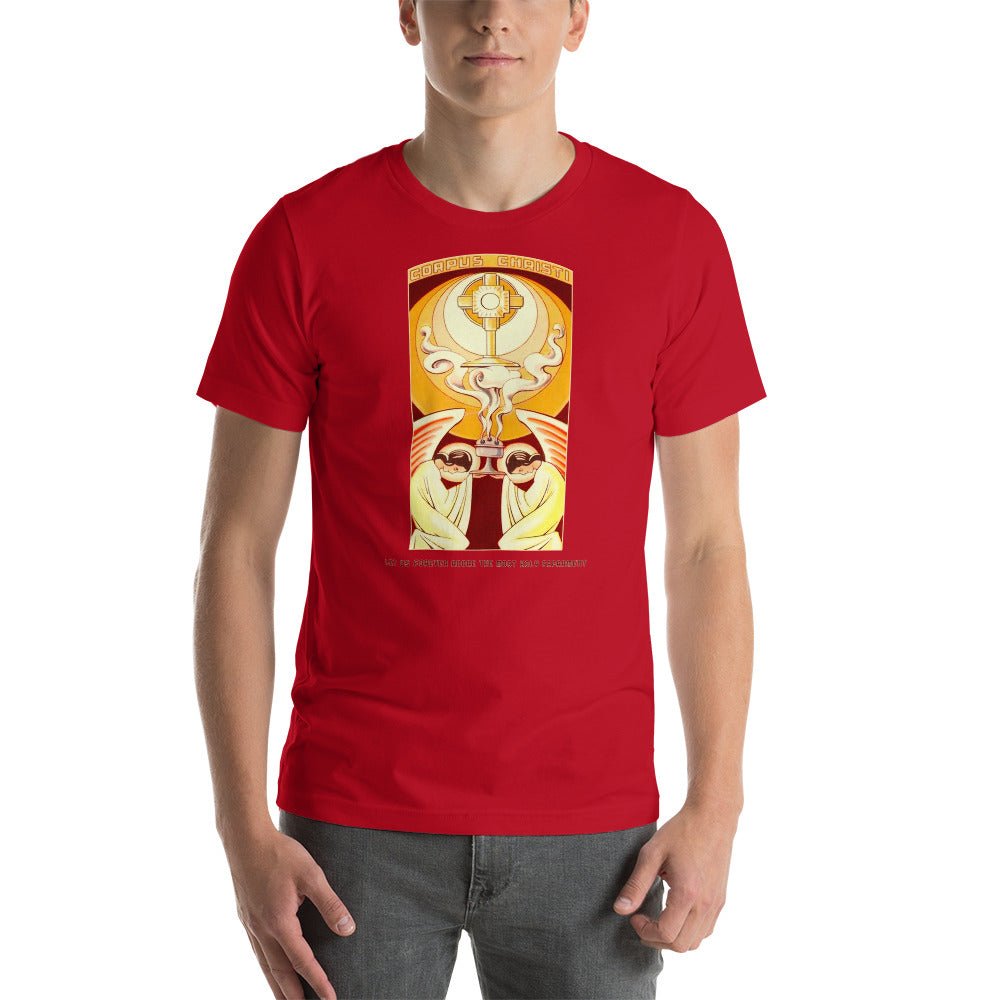 Corpus Christ - Body of Christ - Art Deco T-Shirt - Catholicamtees