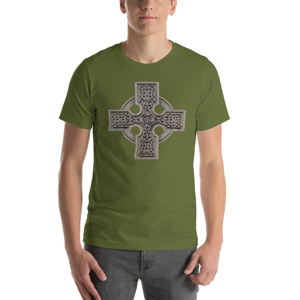 Granite Celtic Cross Lightweight T-Shirt - Catholicamtees