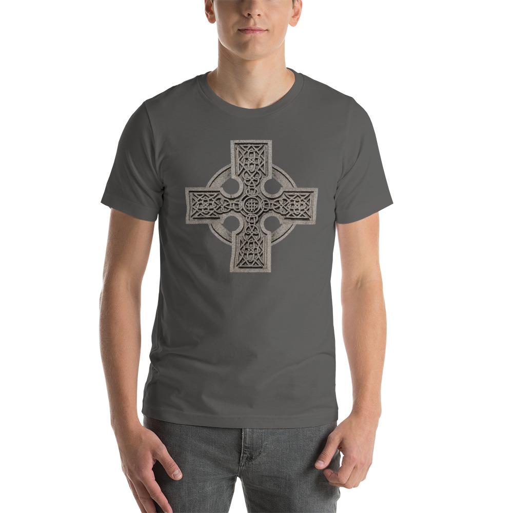 Granite Celtic Cross Lightweight T-Shirt - Catholicamtees