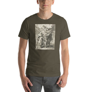 Holy Family with The Trinity Engraving T-Shirt - Catholicamtees