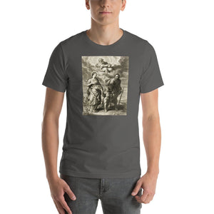 Holy Family with The Trinity Engraving T-Shirt - Catholicamtees