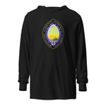 Load image into Gallery viewer, House of Initia Nova Hooded Long Sleeve Tee - Catholicamtees
