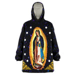 Load image into Gallery viewer, Our Lady of Guadalupe Snug Blanket Hoodie - Nuestra Señora de Guadalupe &quot;Snug&quot; Manta Sudadera - Catholicamtees
