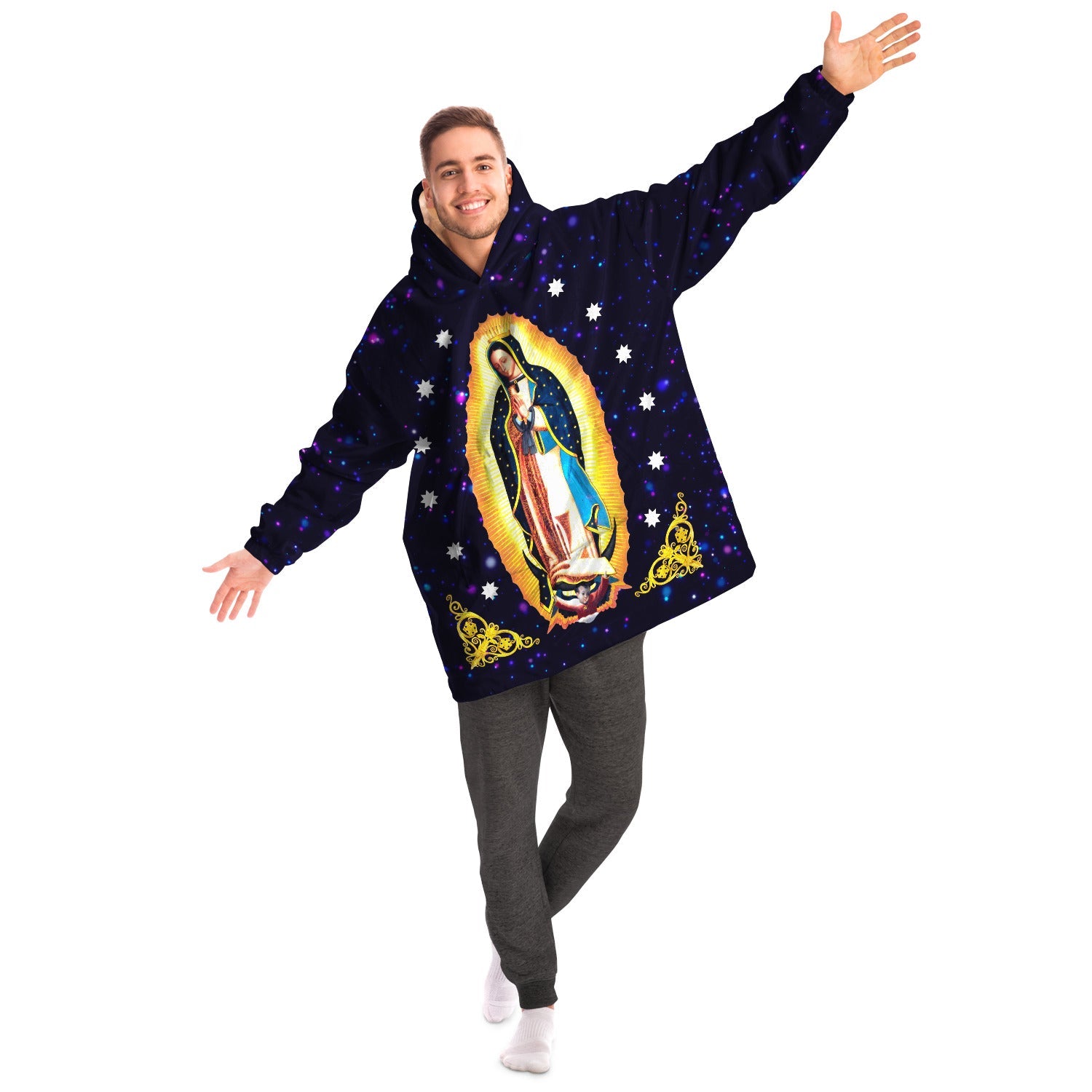 Our Lady of Guadalupe Snug Blanket Hoodie - Nuestra Señora de Guadalupe "Snug" Manta Sudadera - Catholicamtees