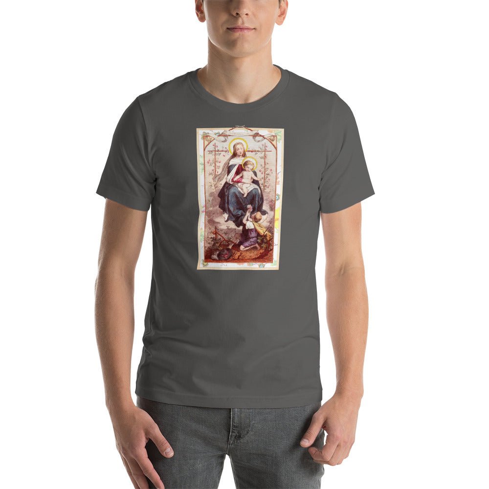 Our Lady on the Rose with Christ Child T-Shirt - Catholicamtees