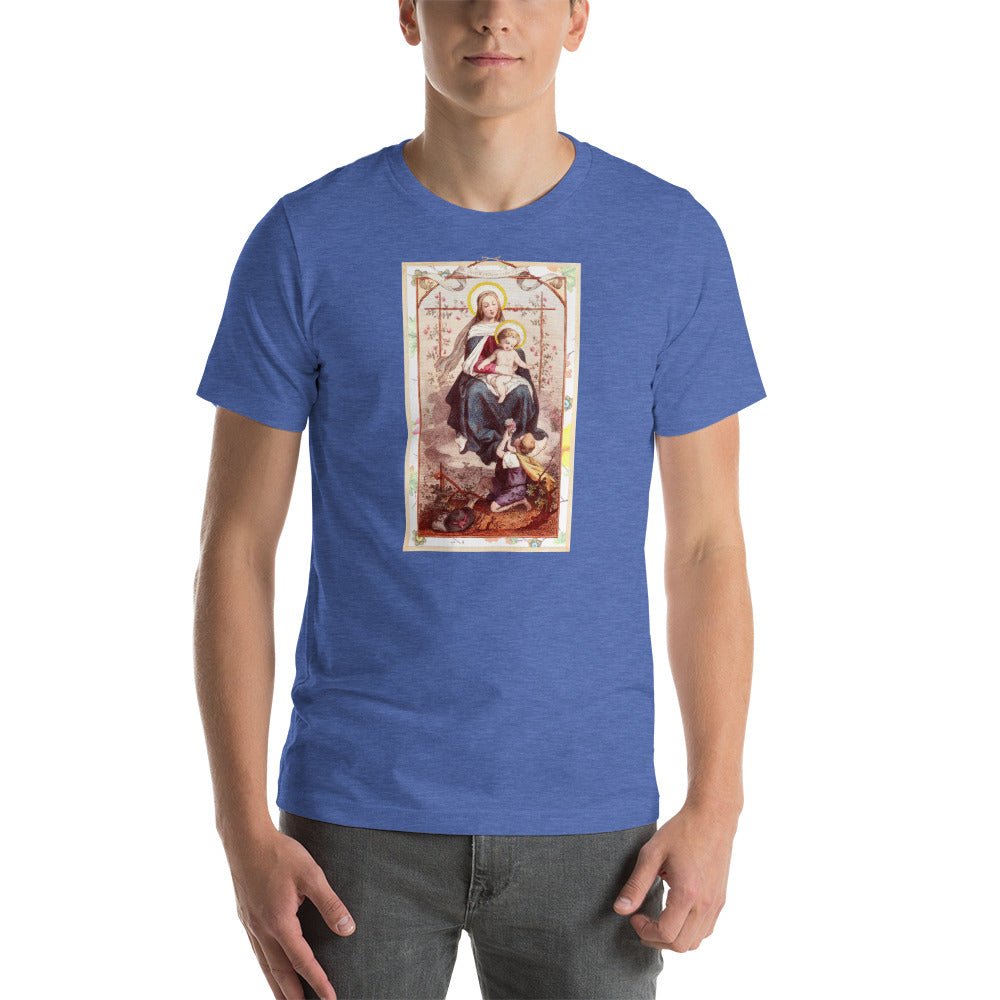 Our Lady on the Rose with Christ Child T-Shirt - Catholicamtees