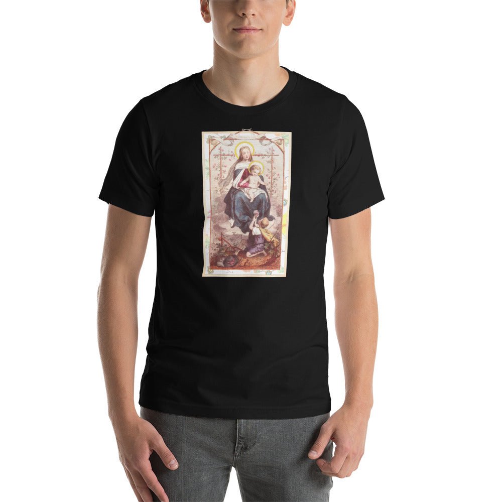 Our Lady on the Rose with Christ Child T-Shirt - Catholicamtees