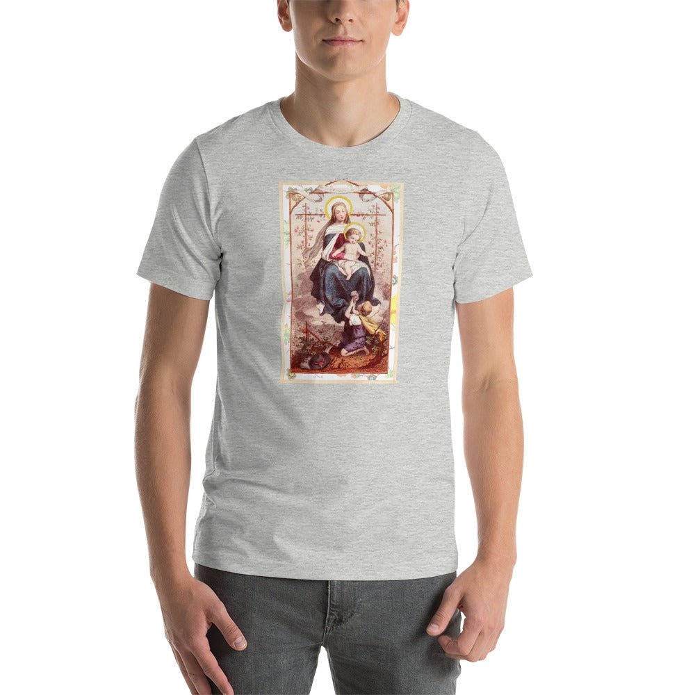 Our Lady on the Rose with Christ Child T-Shirt - Catholicamtees