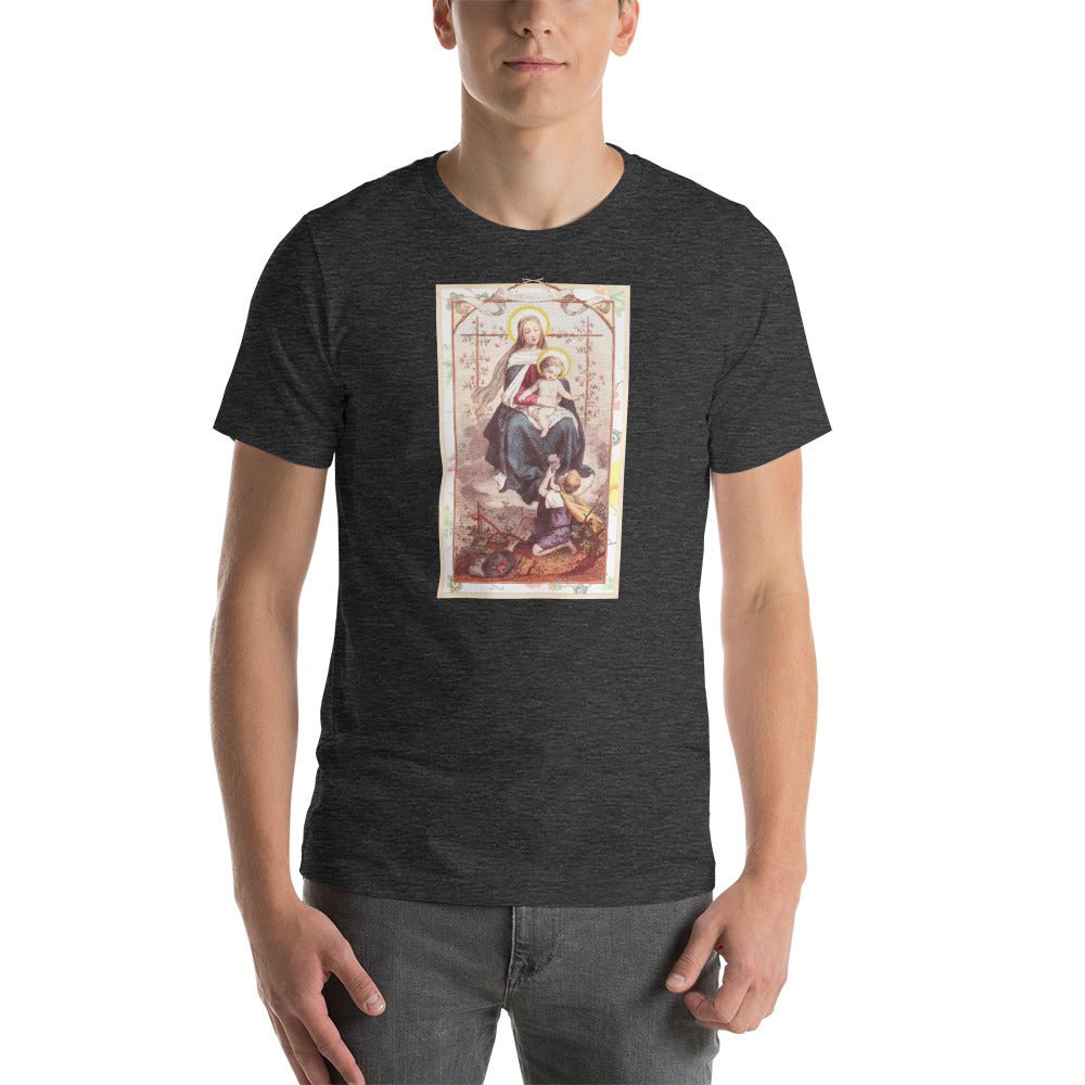 Our Lady on the Rose with Christ Child T-Shirt - Catholicamtees