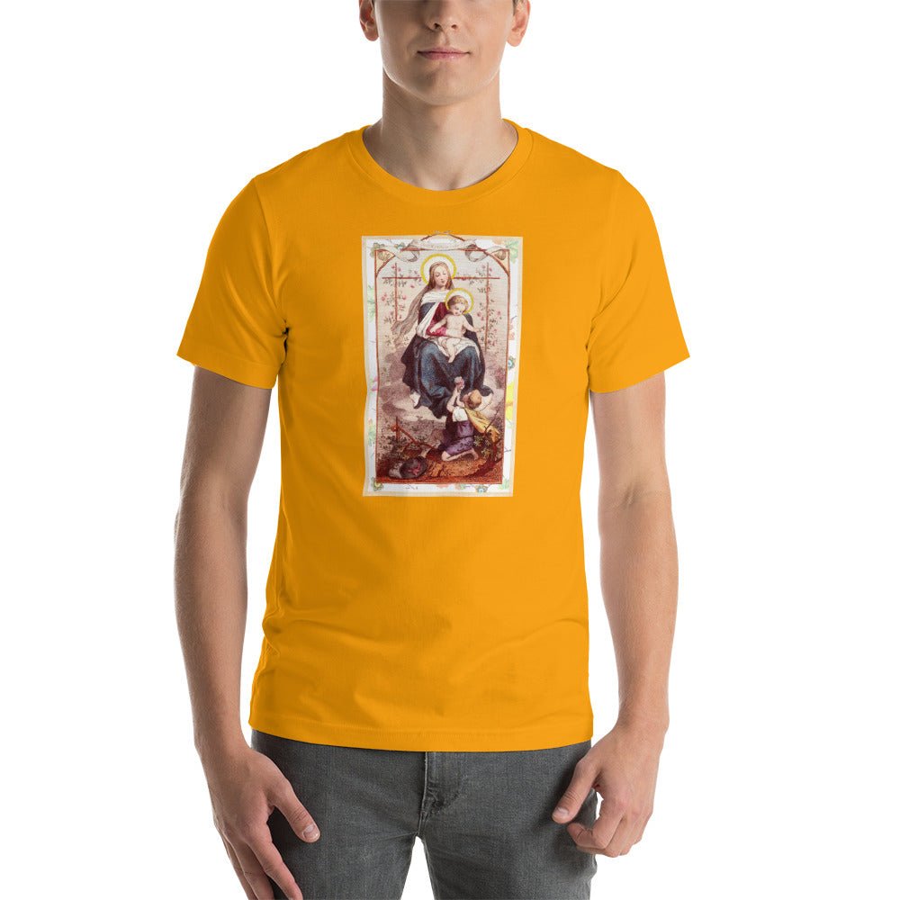 Our Lady on the Rose with Christ Child T-Shirt - Catholicamtees