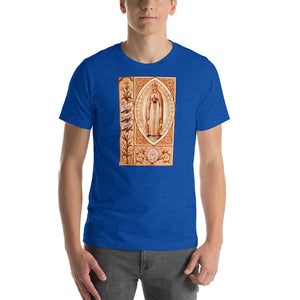 Our Lady "Salve Advocata Nostra" Holy Card T-Shirt - Catholicamtees