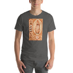 Load image into Gallery viewer, Our Lady &quot;Salve Advocata Nostra&quot; Holy Card T-Shirt - Catholicamtees
