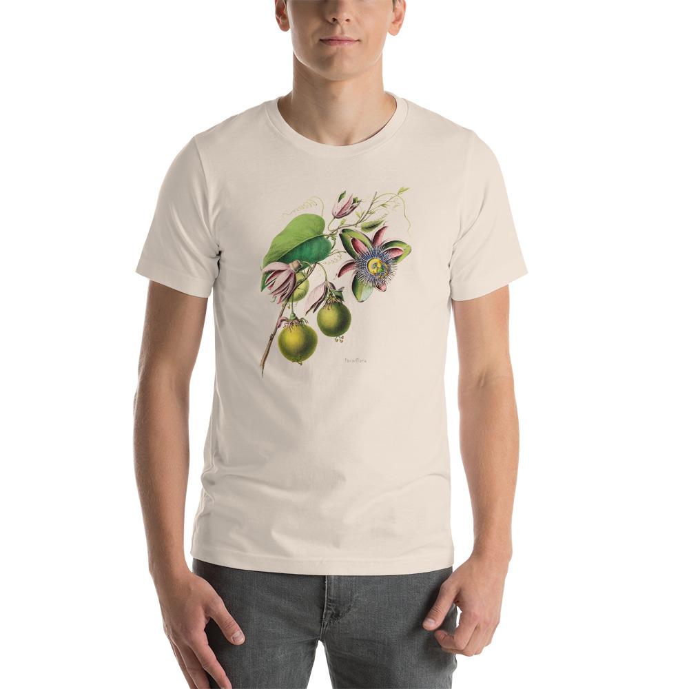 Passionfruit Botanical Print Lightweight T-Shirt - Catholicamtees