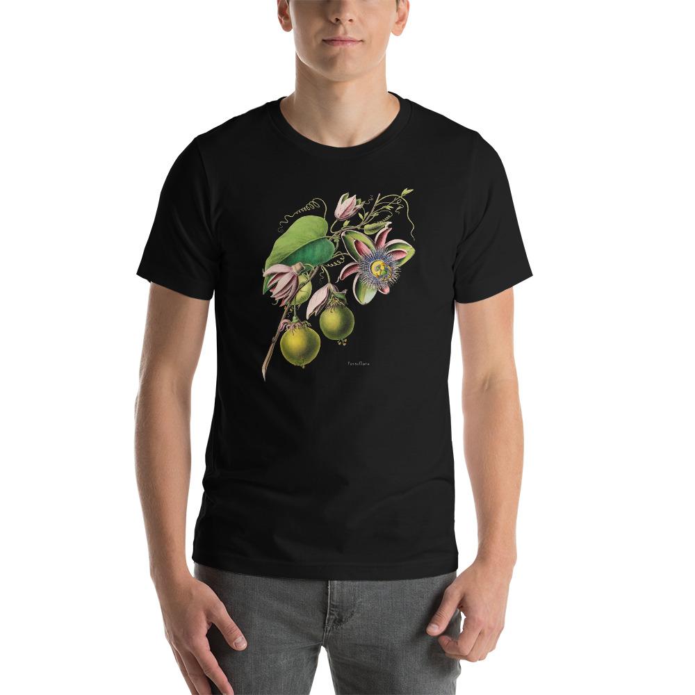 Passionfruit Botanical Print Lightweight T-Shirt - Catholicamtees