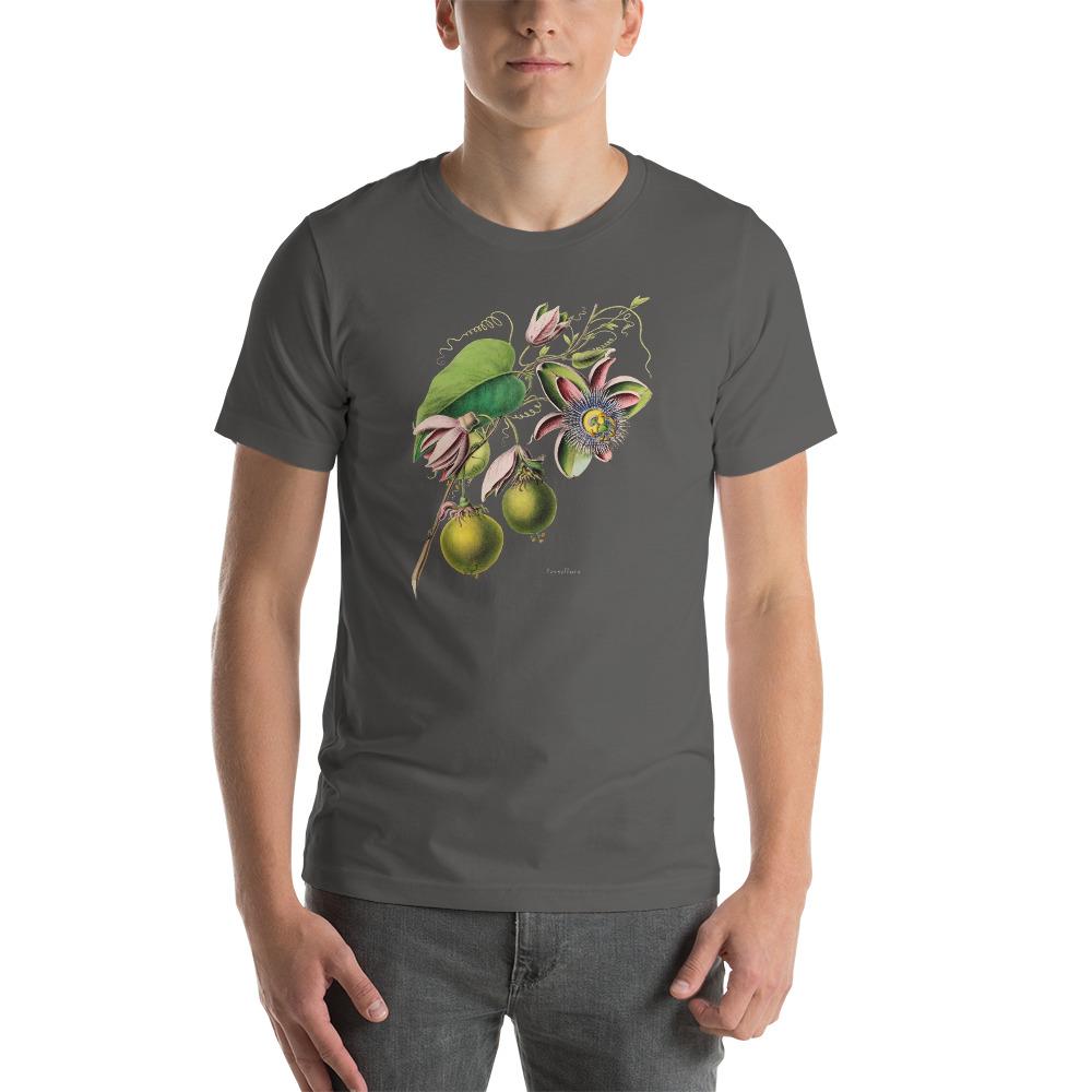 Passionfruit Botanical Print Lightweight T-Shirt - Catholicamtees