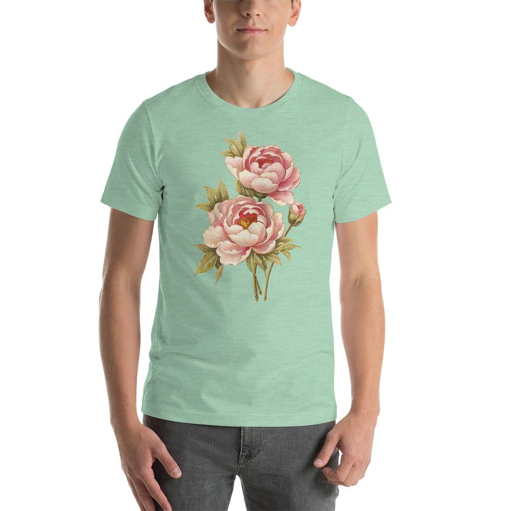 Peony Illustration Lightweight T-Shirt - Catholicamtees