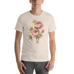 Peony Illustration Lightweight T-Shirt - Catholicamtees