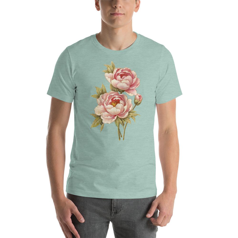 Peony Illustration Lightweight T-Shirt - Catholicamtees