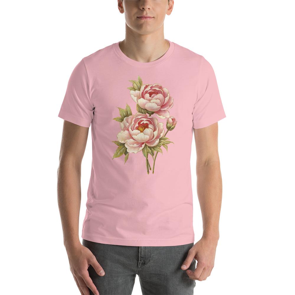 Peony Illustration Lightweight T-Shirt - Catholicamtees