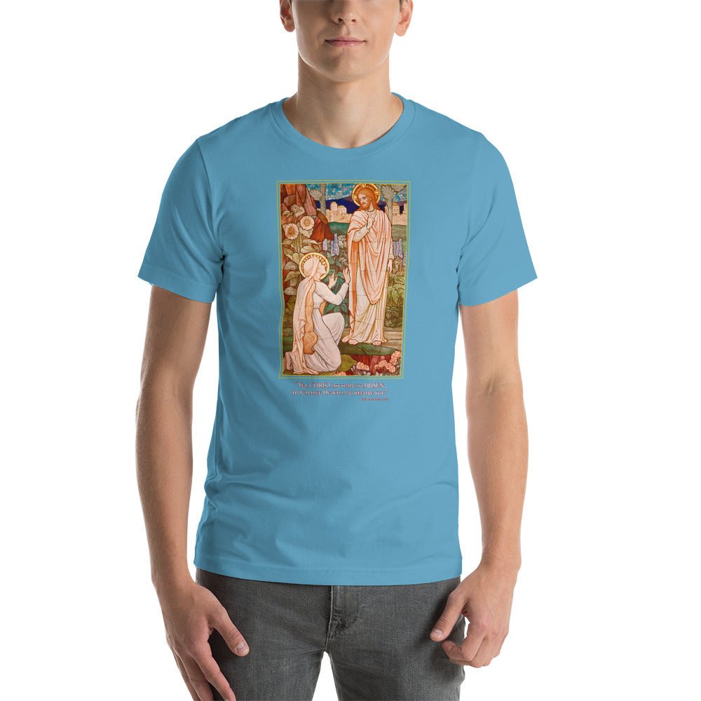 Resurrected Christ with Mary Magdalene T-Shirt - Catholicamtees