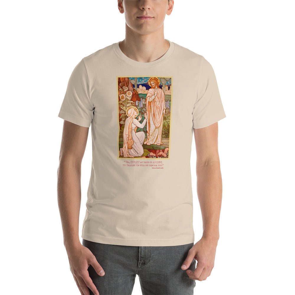 Resurrected Christ with Mary Magdalene T-Shirt - Catholicamtees