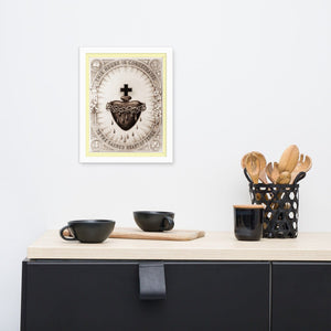 Sacred Heart of Jesus House Consecration Framed Photo Paper Poster - Catholicamtees