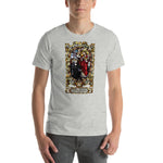 Load image into Gallery viewer, Sacred Heart of Jesus: St. Margaret Mary&#39;s Vision Stained Glass T-Shirt - Catholicamtees
