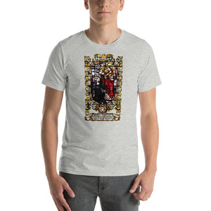 Sacred Heart of Jesus: St. Margaret Mary's Vision Stained Glass T-Shirt - Catholicamtees