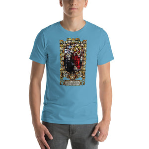 Sacred Heart of Jesus: St. Margaret Mary's Vision Stained Glass T-Shirt - Catholicamtees