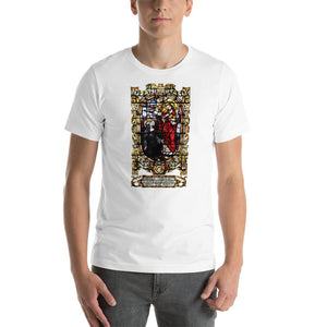 Sacred Heart of Jesus: St. Margaret Mary's Vision Stained Glass T-Shirt - Catholicamtees