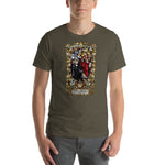 Load image into Gallery viewer, Sacred Heart of Jesus: St. Margaret Mary&#39;s Vision Stained Glass T-Shirt - Catholicamtees
