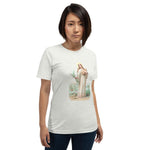 Load image into Gallery viewer, Saint Agnes Short-Sleeve Unisex Tee Shirt - Catholicamtees
