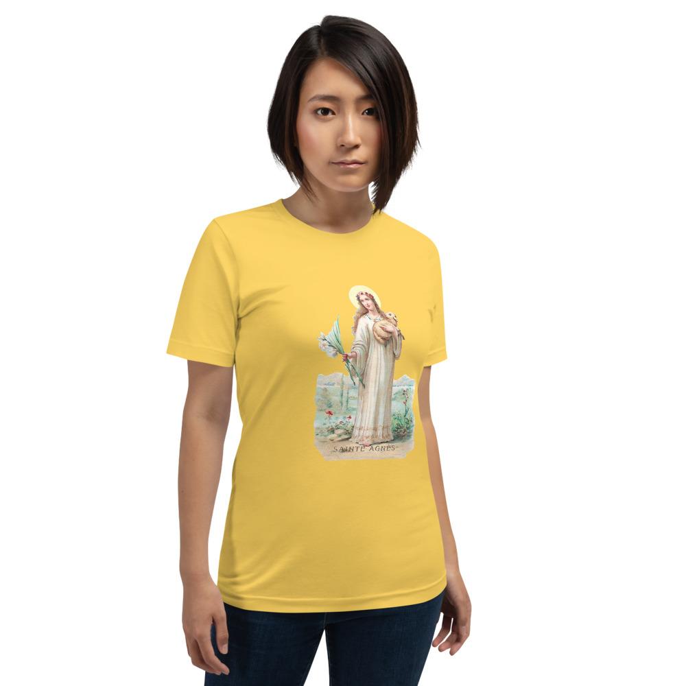 Saint Agnes Short-Sleeve Unisex Tee Shirt - Catholicamtees