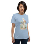 Load image into Gallery viewer, Saint Agnes Short-Sleeve Unisex Tee Shirt - Catholicamtees
