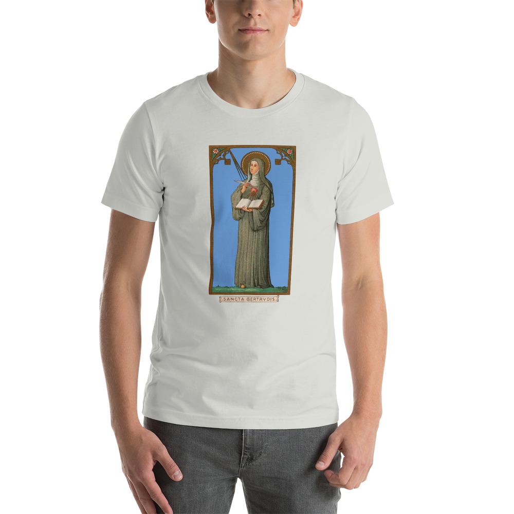 Saint Gertrude the Great Soft and Lightweight Unisex T-Shirt - Catholicamtees